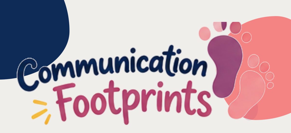 Communication Footprints logo with footprints